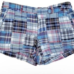 Vintage Y2K British Khaki Plaid Shorts Size 4